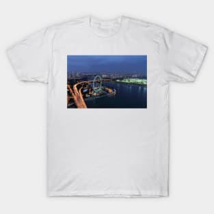 Singapore Flyer - View from SkyPark at Night T-Shirt